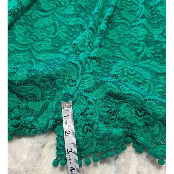 GB Brand Green Lace Romper Shorts High-Rise Polyester Blend Junior's Size L-READ - Picture 10 of 16